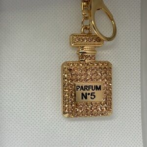 Gold and Champagne Keychain Parfum bottle